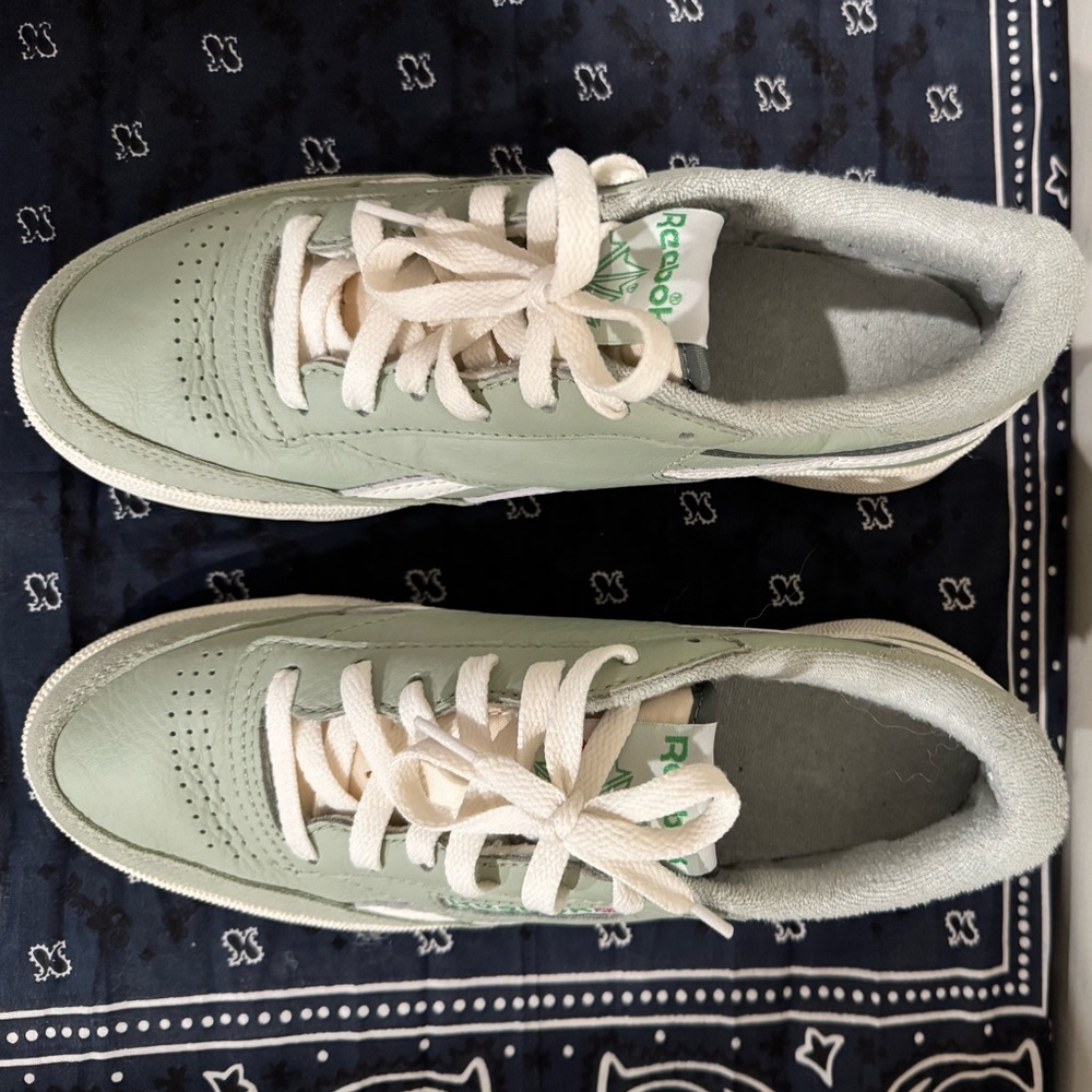 Reebok Green and White sneakers
